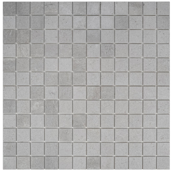 White Sandstone White Travertine Honed Square Marble Mosaic
