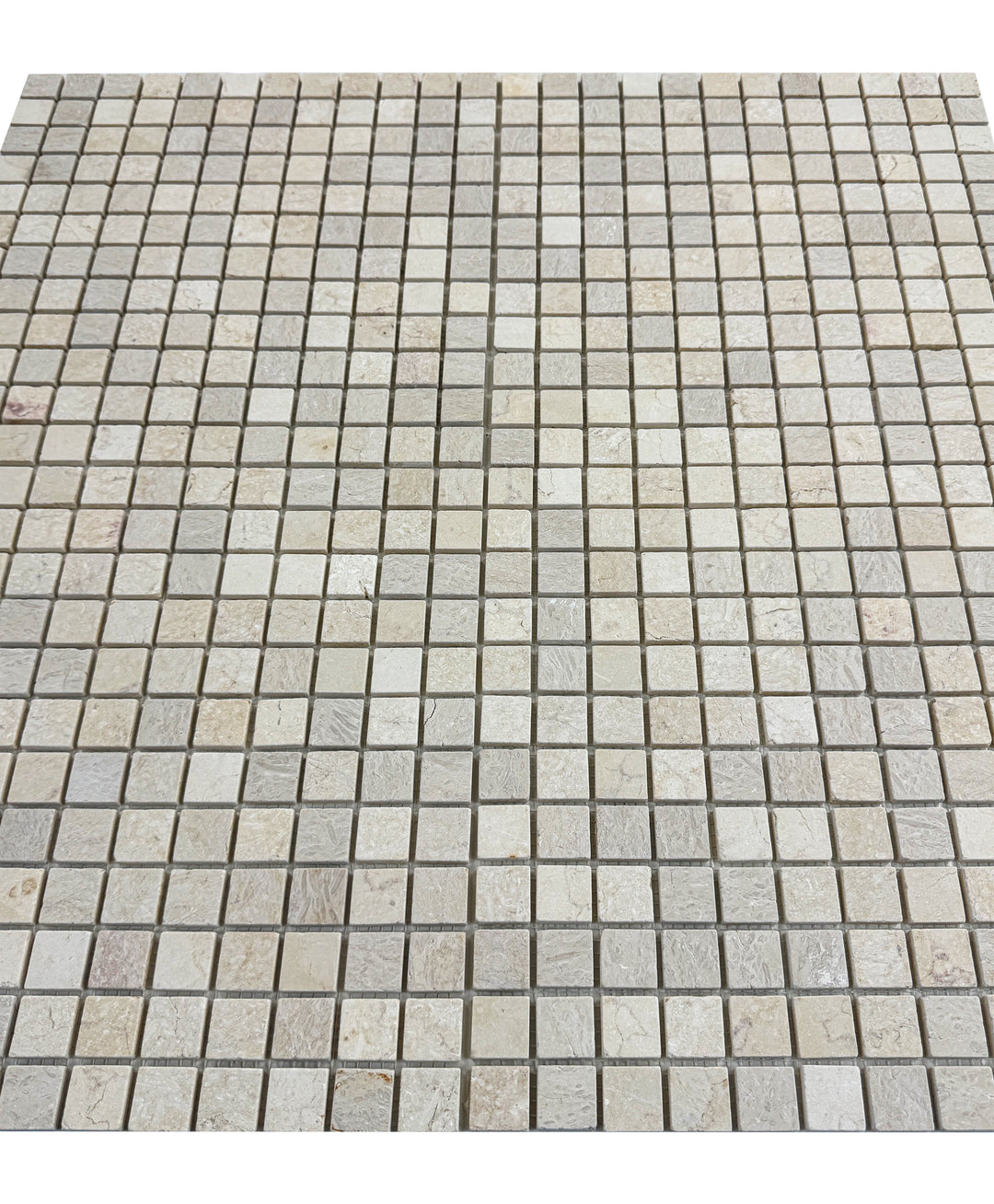 Beige Sandstone Light Beige  Honed Square Travertine Marble Mosaic