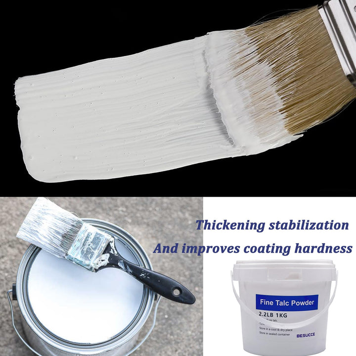 2.2 LBS Super Purity Talcum Powder, Fine Talc Powder for Chalk Painting, Multiple Purpose Talcum Powder Unscented with Excellent Lubrication, for Bike and Auto Tire Repairing