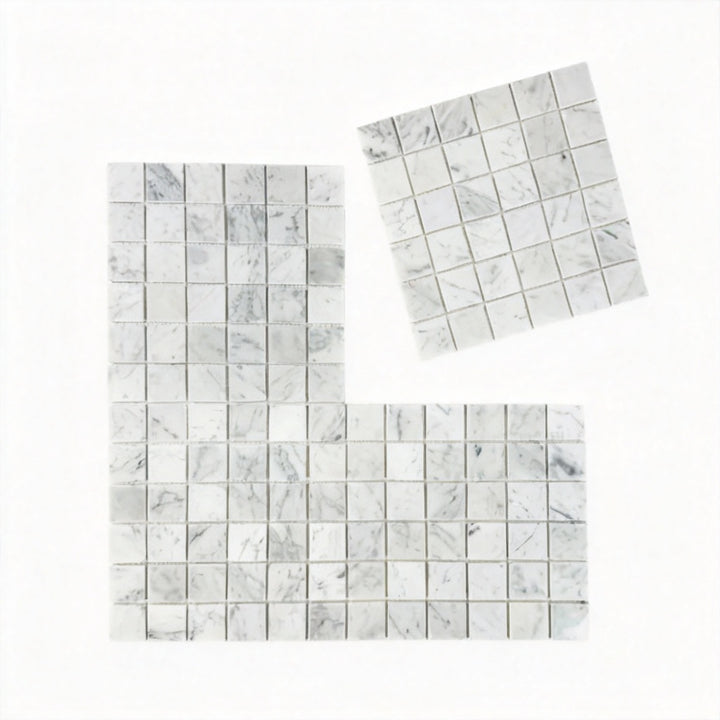 Eternal Marble Carrara White Polished Marble Mosaic