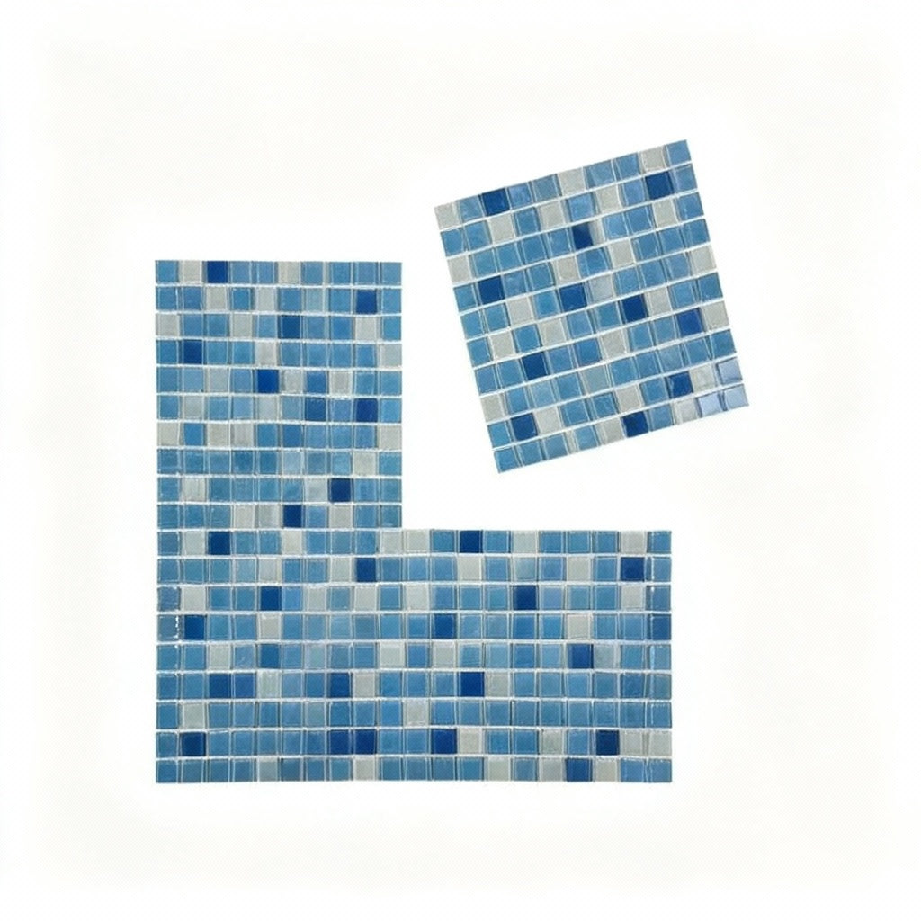 Cerulean Dream Crystal Glass Mosaic