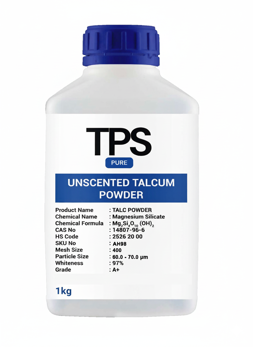 Unscented 100% Organic Body Talcum Powder