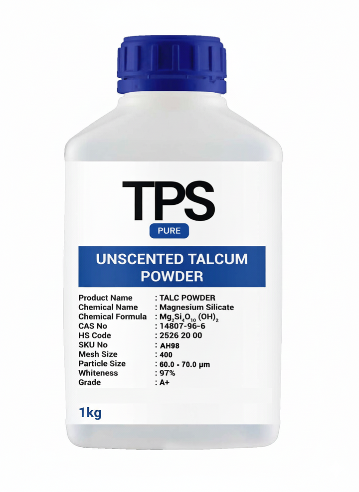 Unscented 100% Organic Body Talcum Powder