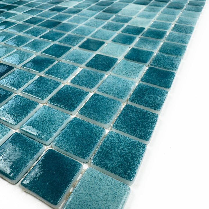 Imperial Crest Saga Green Glossy Recycled Glass Mosaic