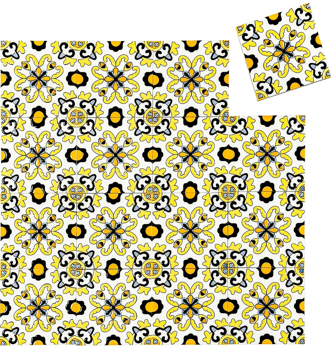 Yellow Sahara Pearl Moroccan Tile