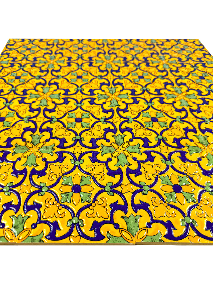 Yellow & Blue Sahara Pearl Moroccan Tile