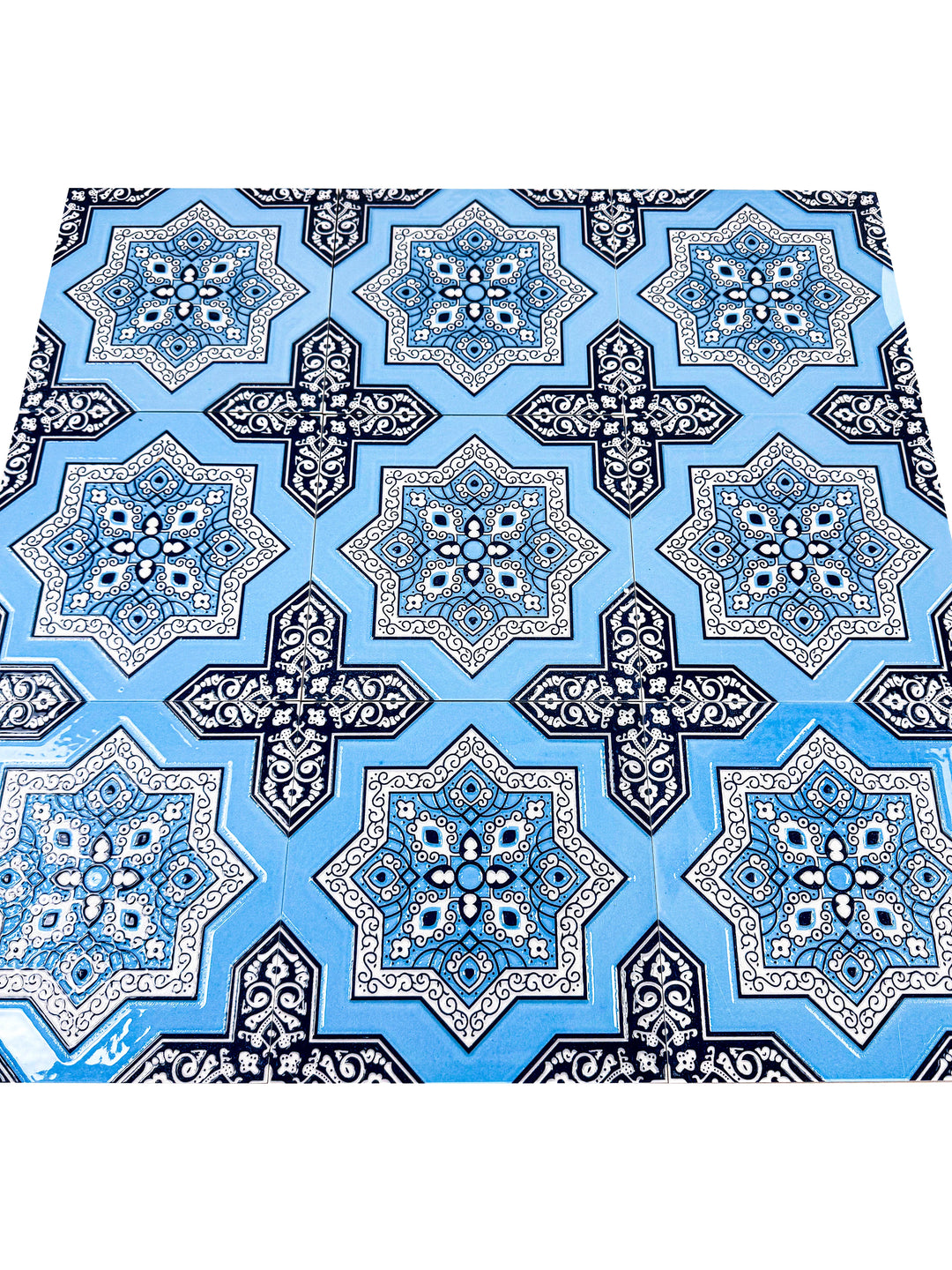 Dar Andalus Moroccan Style Glossy Ceramic Tile Pattern – Luxury Tiles UAE