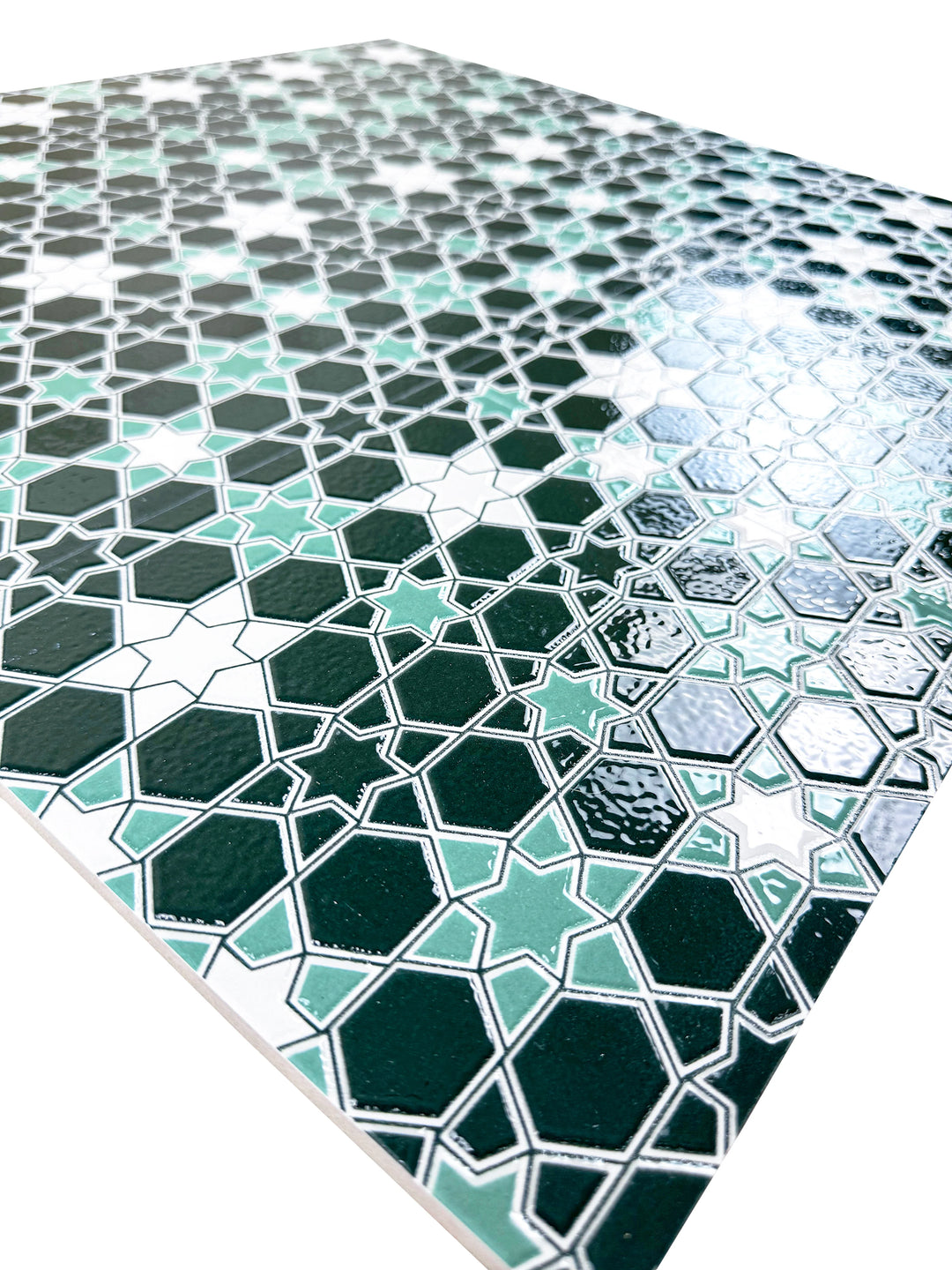 Green & Black Moroccan Style Tile