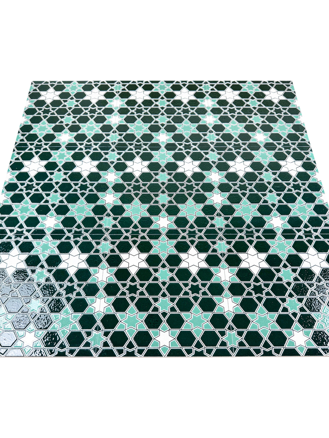 Green & Black Moroccan Style Tile