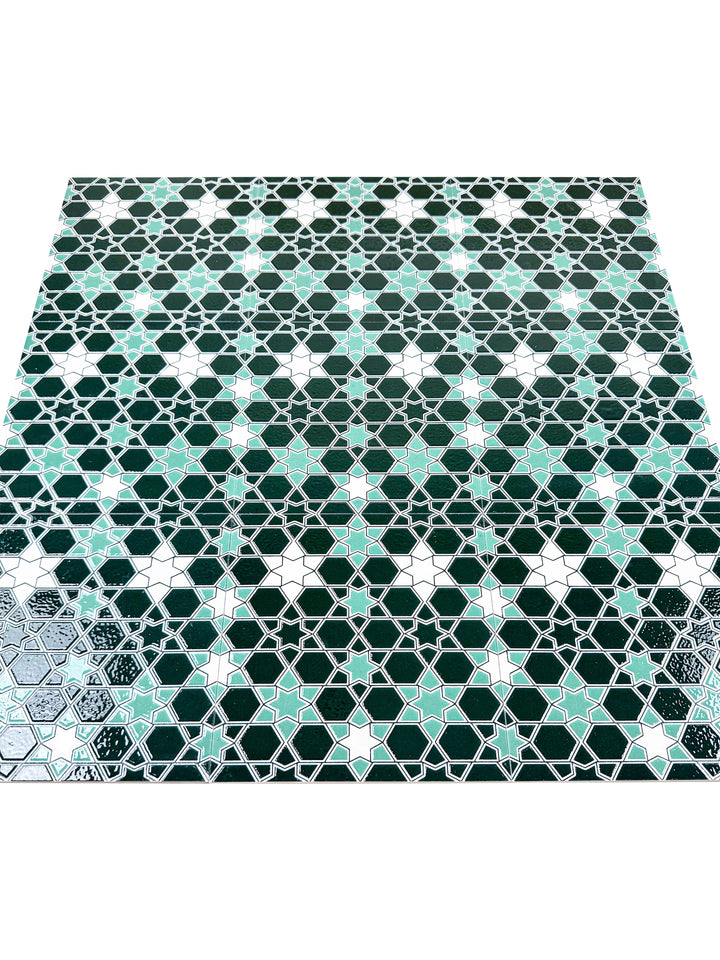 Green & Black Moroccan Style Tile