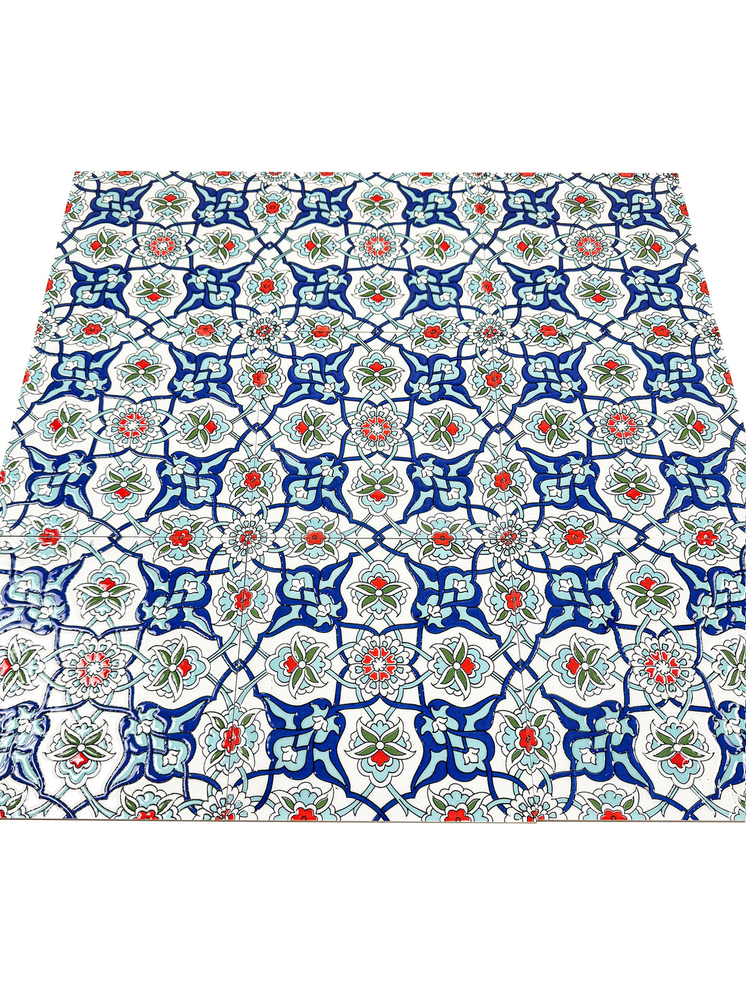 Teal & Wine Moroccan Style Tile