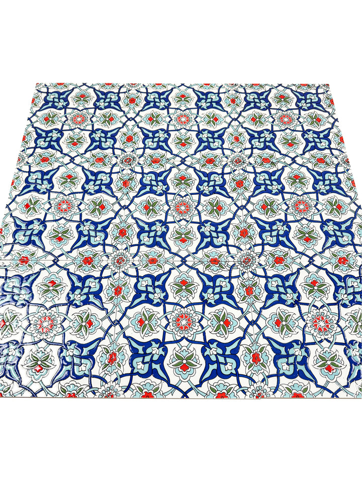 Teal & Wine Moroccan Style Tile