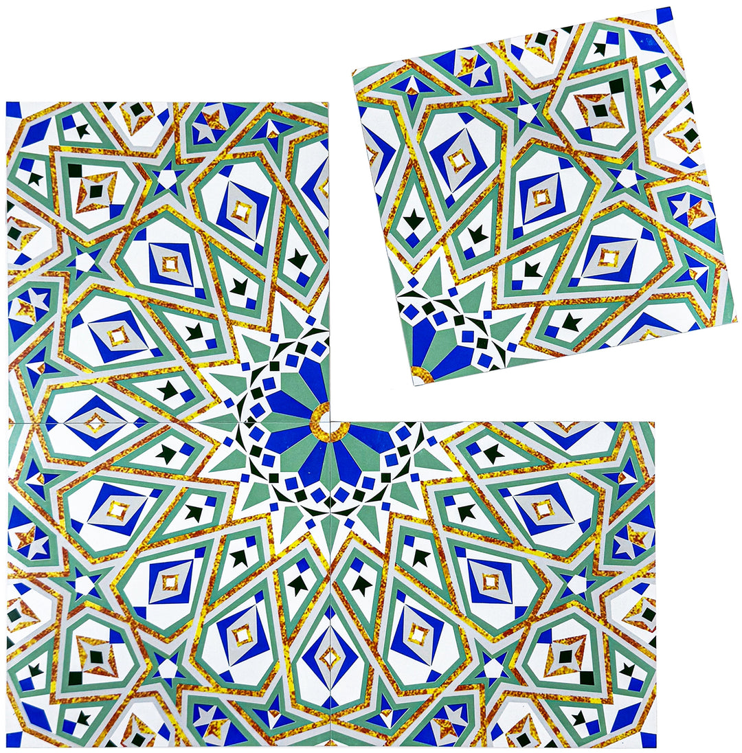 Blue & Green Moroccan Style Tile