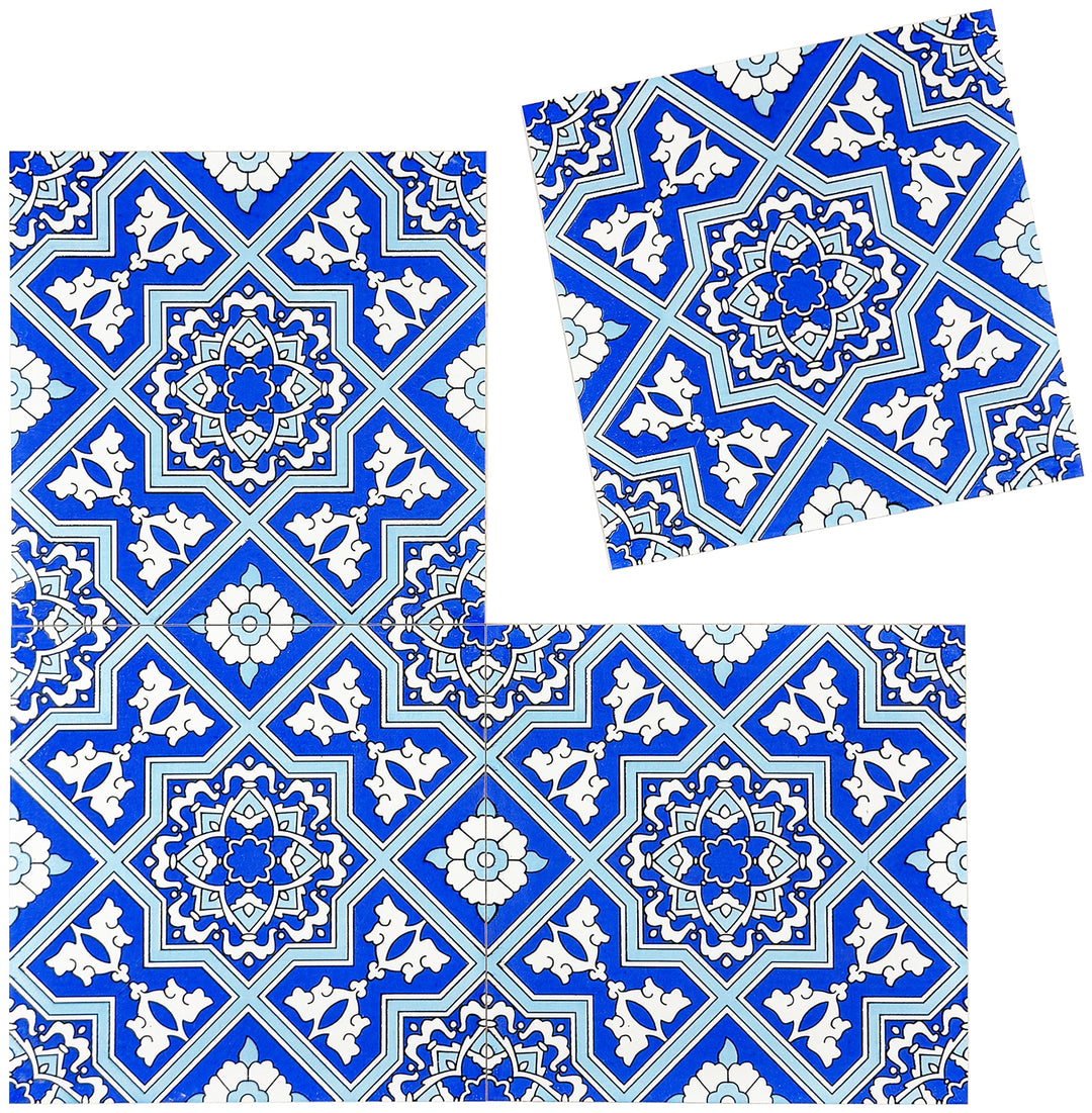Blue Moroccan Style Tile