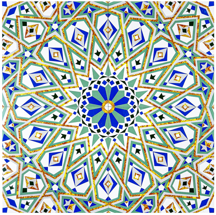 Blue & Green Moroccan Style Tile