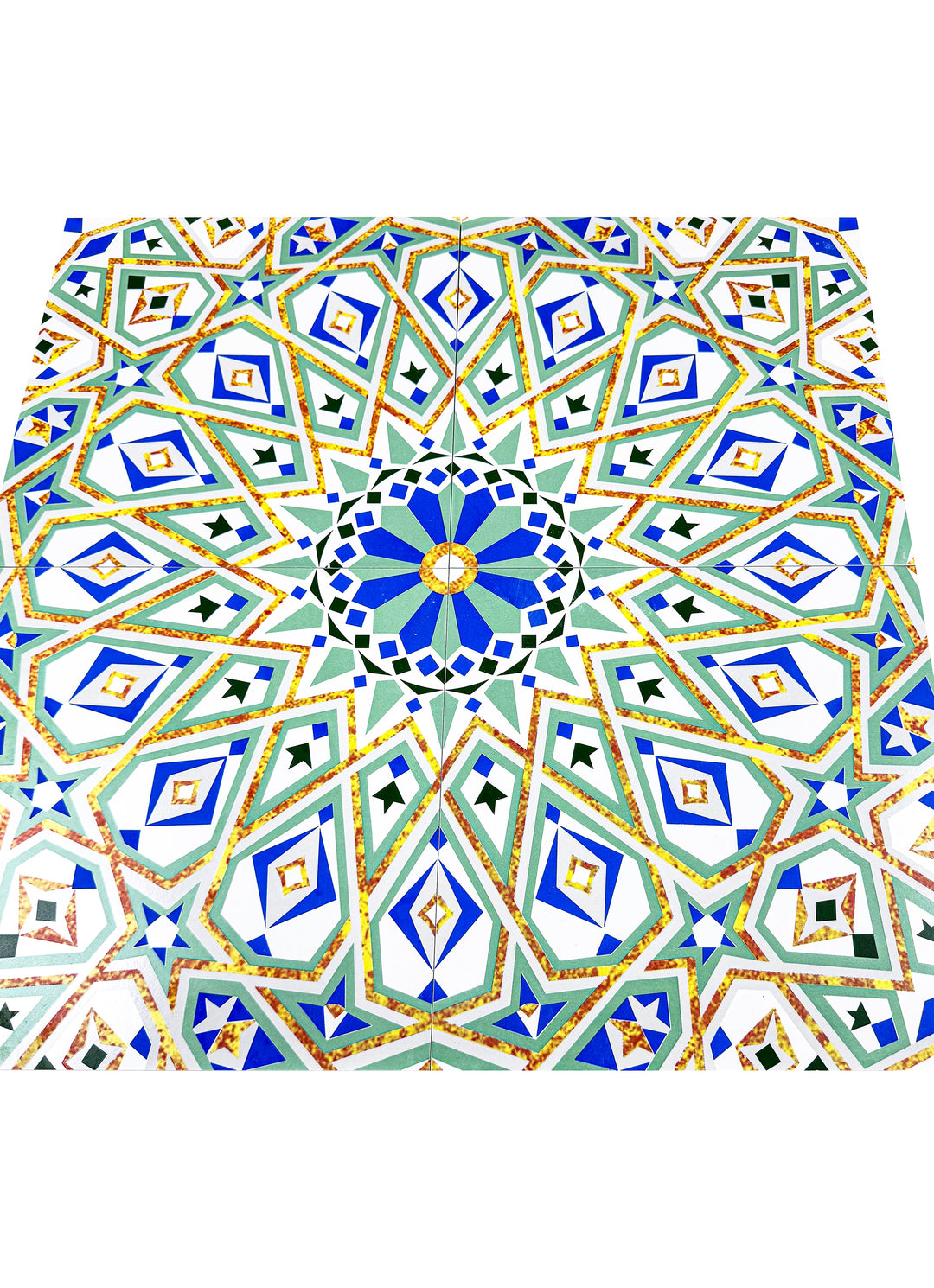 Blue & Green Moroccan Style Tile