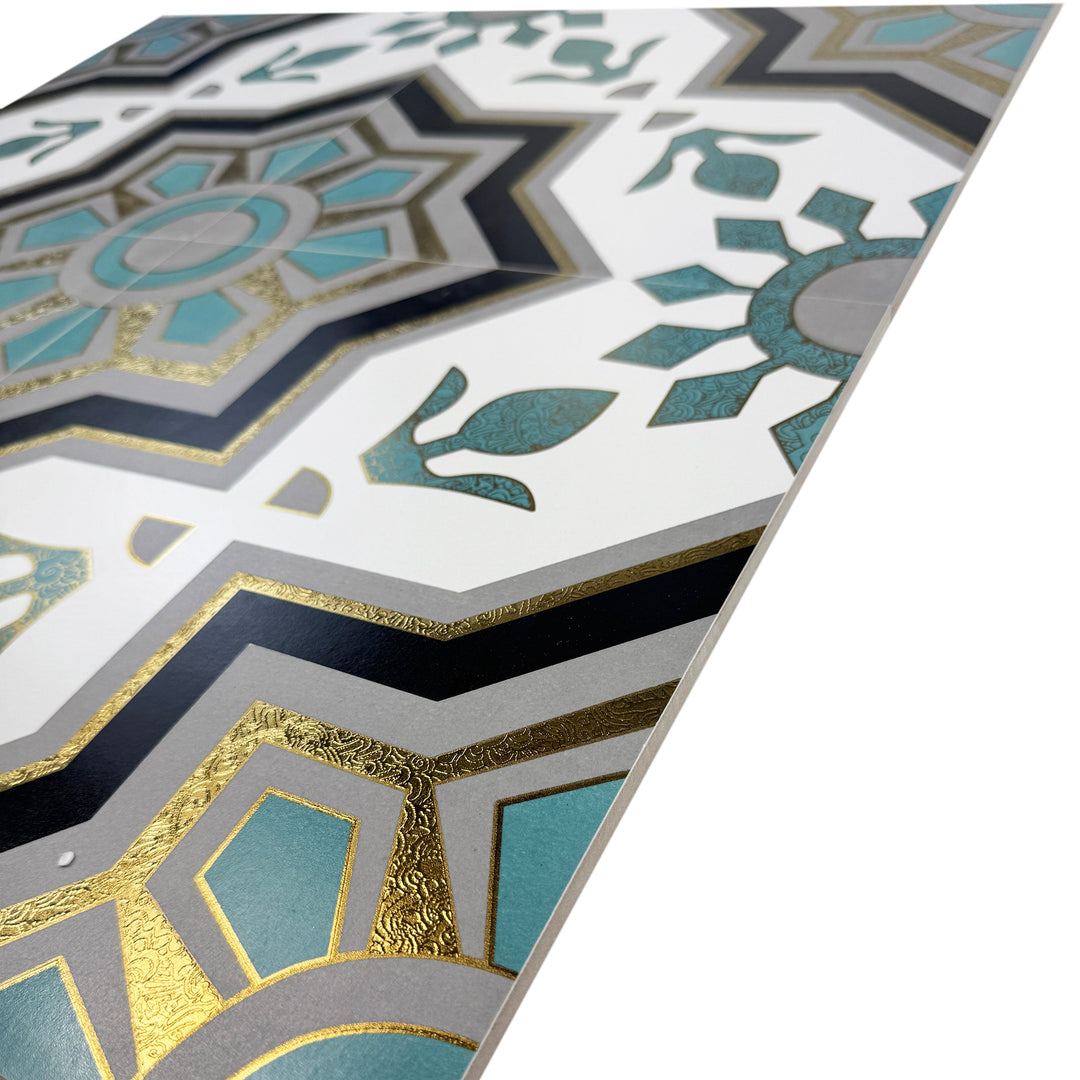 Teal & Green Moroccan Style Tile