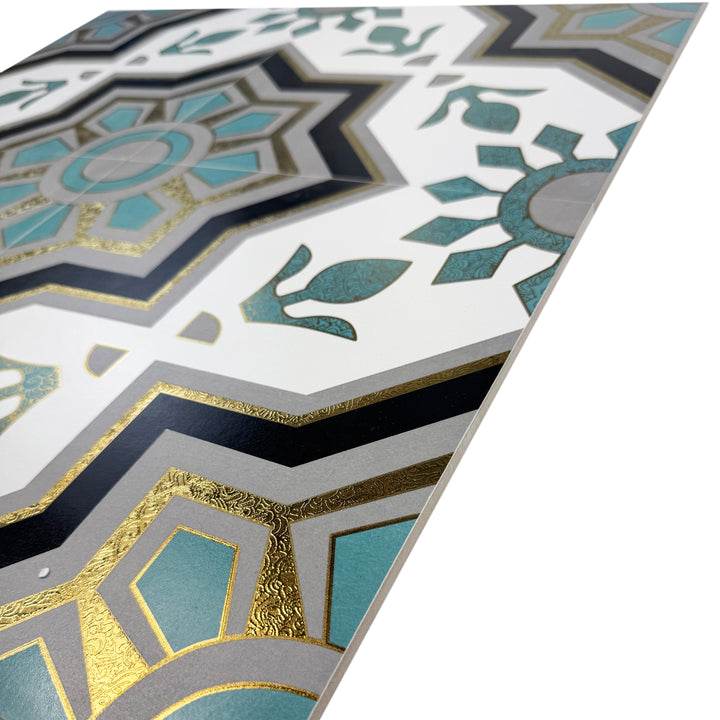 Teal & Green Moroccan Style Tile