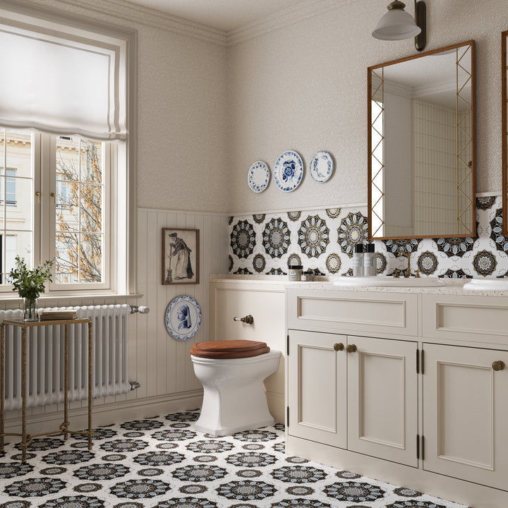 Black & Grey Moroccan Style Tile
