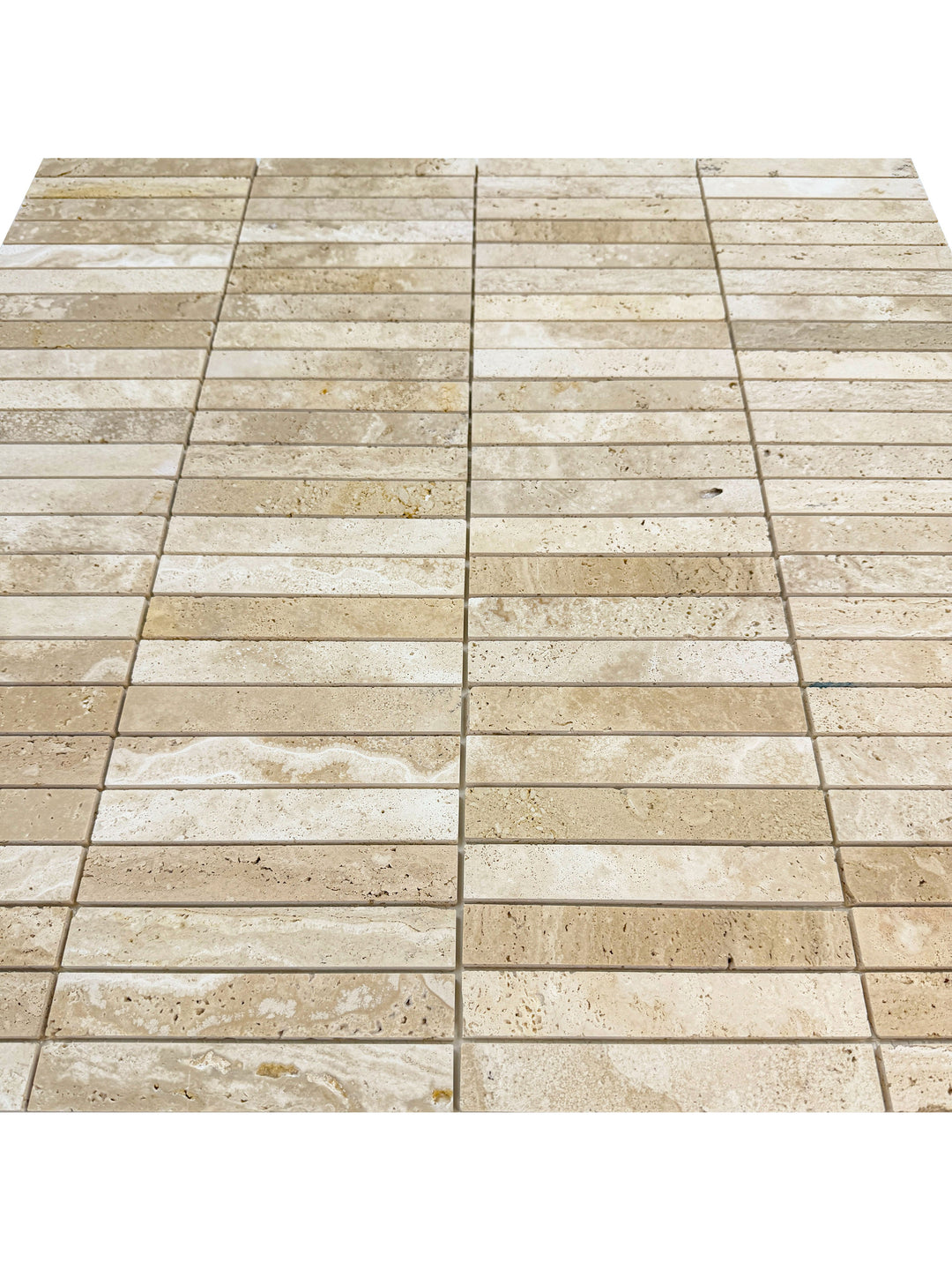 Beige Sandstone Light Beige Honed Rectangle Marble Mosaic