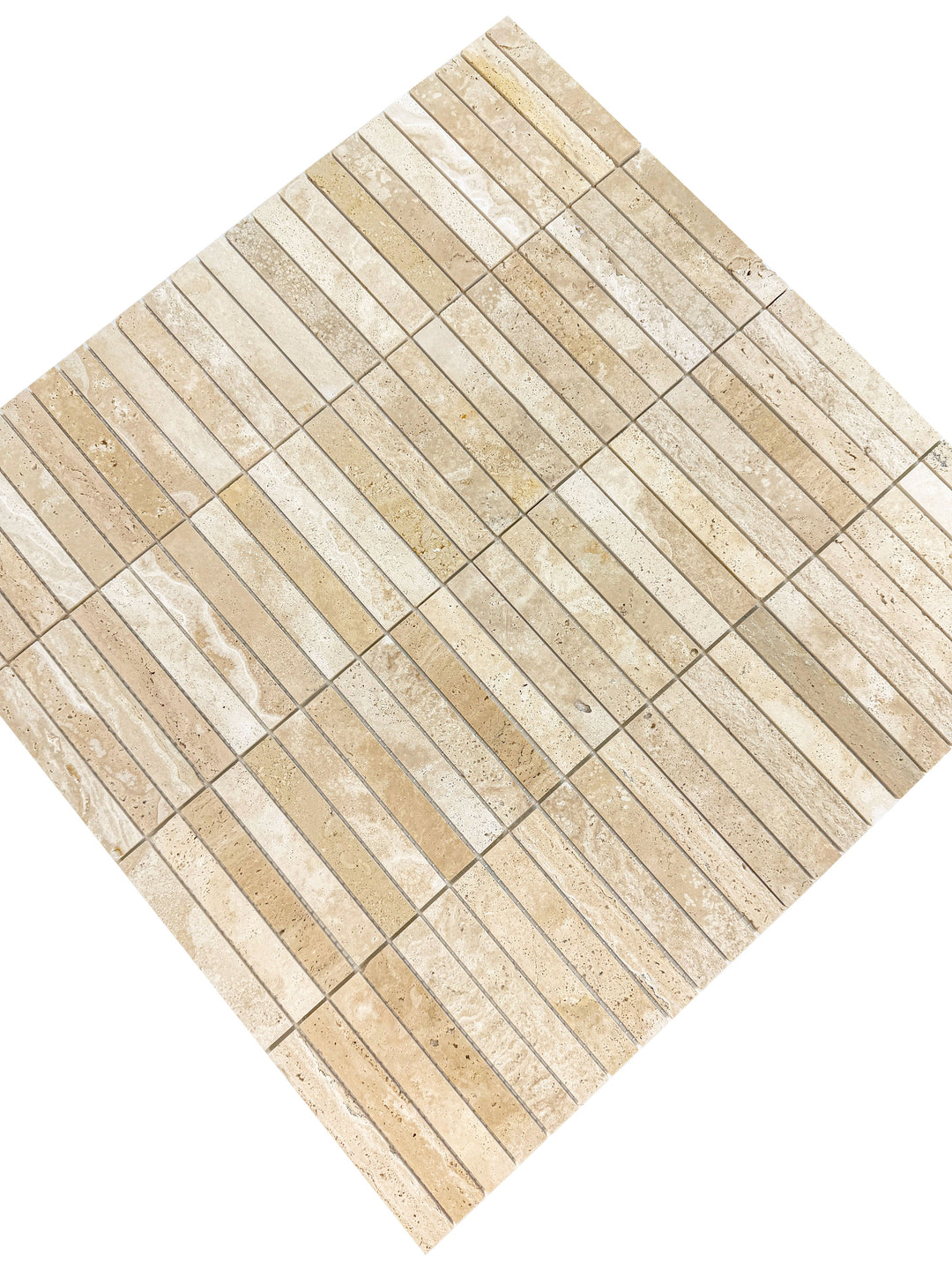 Beige Sandstone Light Beige Honed Rectangle Marble Mosaic