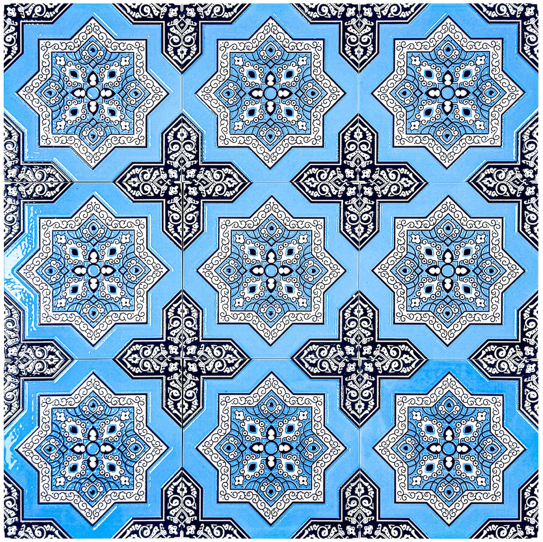 Dar Andalus Moroccan Style Glossy Ceramic Tile Pattern – Luxury Tiles UAE