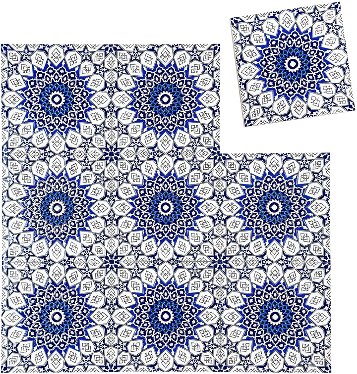 Grey & Blue Moroccan Style Tile