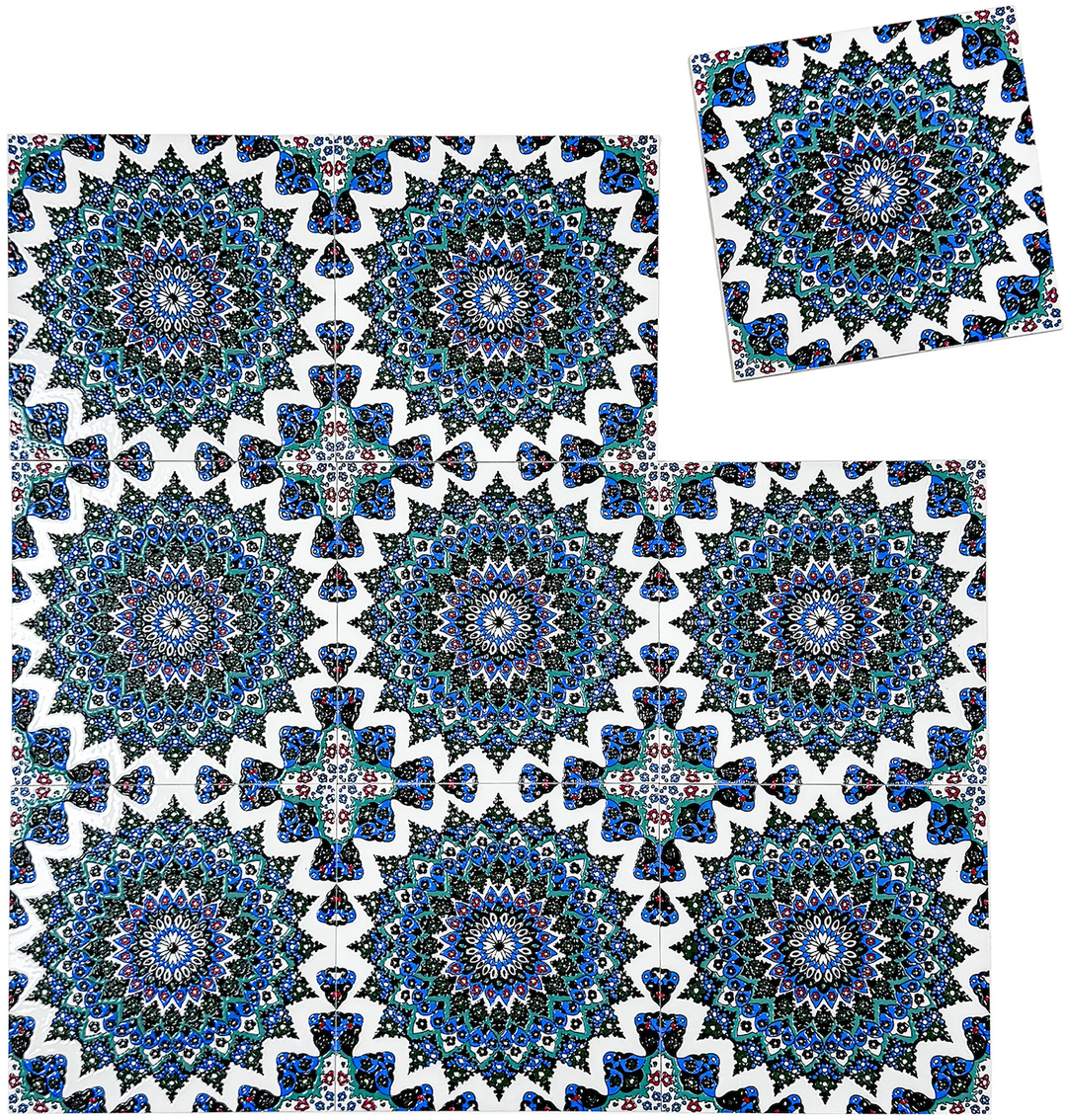 Grey & Blue Moroccan Style Tile