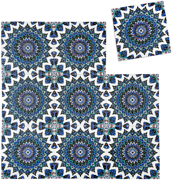 Grey & Blue Moroccan Style Tile