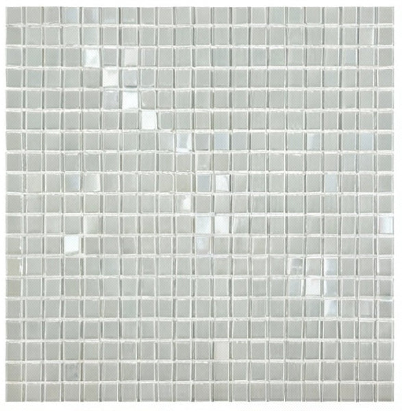 Snow White Crystal Glass Mosaic