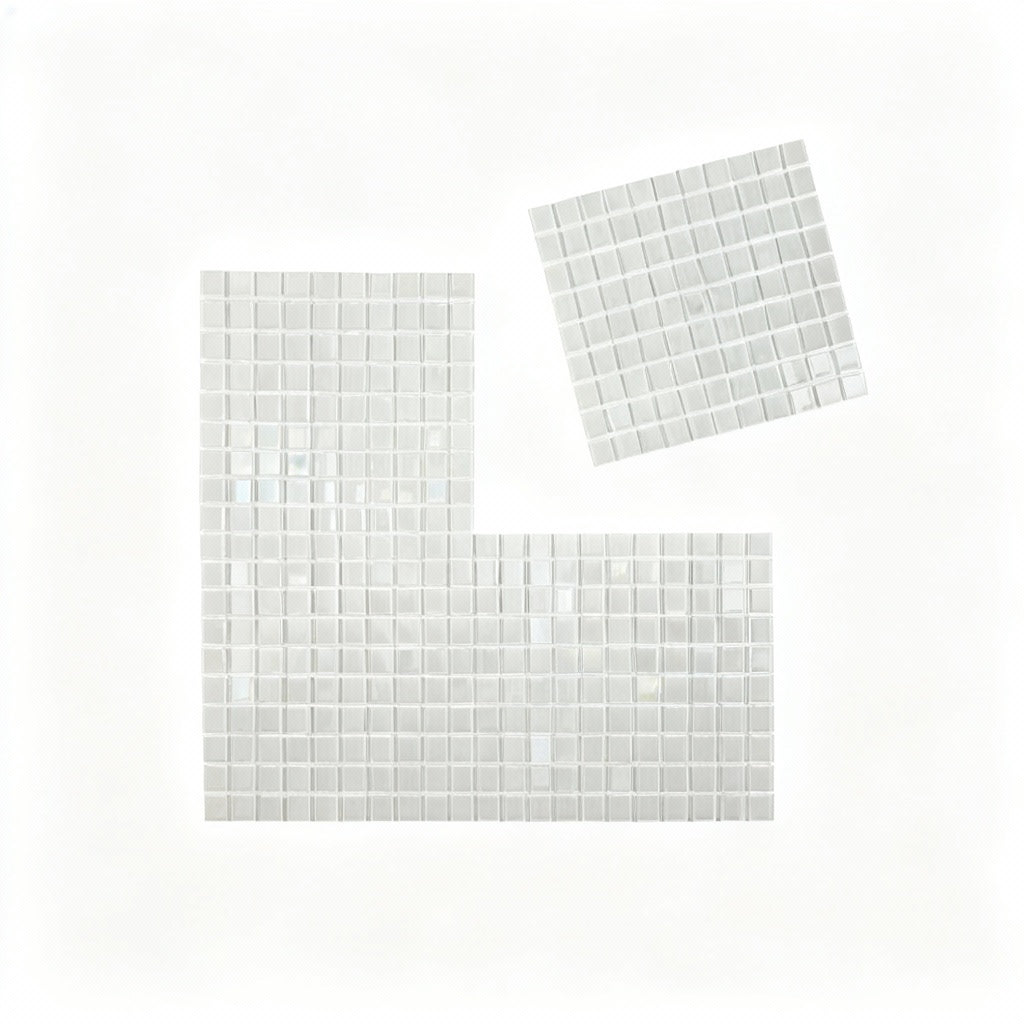 Ivory Crystal Glass Mosaic