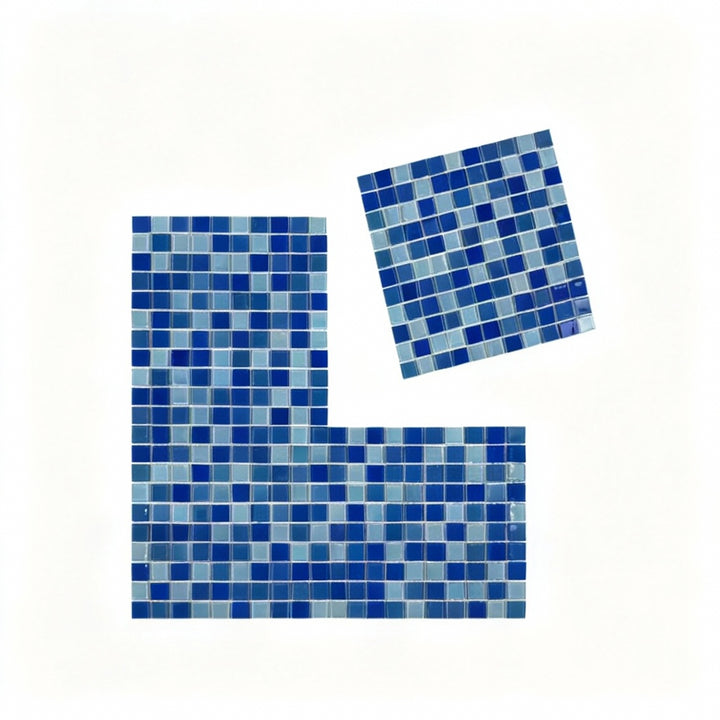 Blue Lagoon Crystal Glass Mosaic