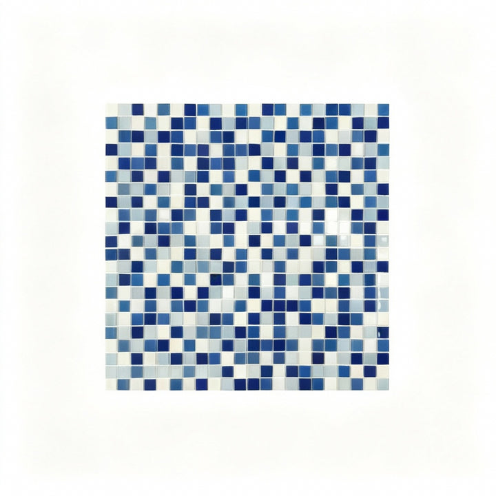 Ocean Waves Crystal Glass Mosaic