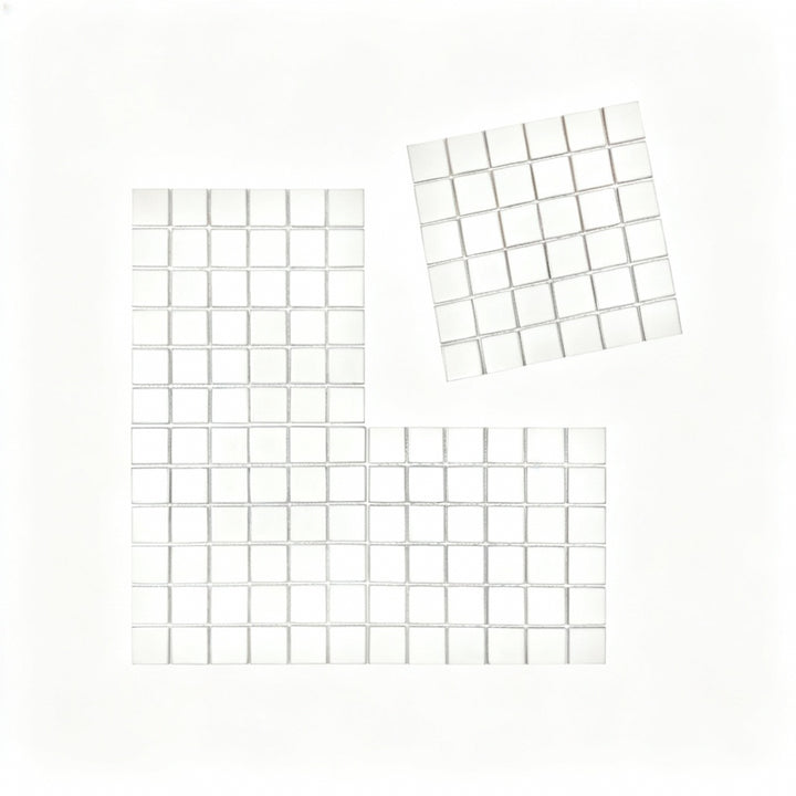 Ivory Crystal Glazed Porcelain Mosaic