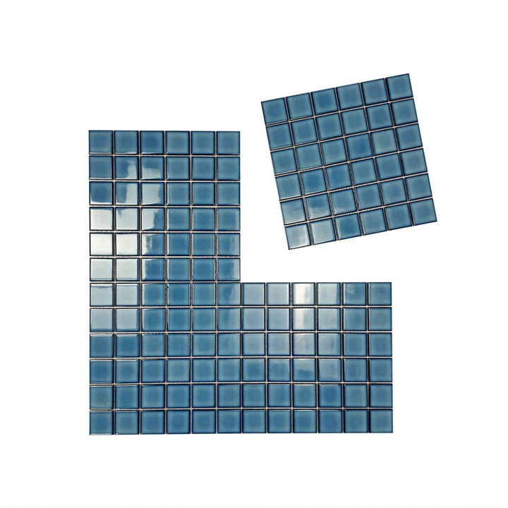 Azure Luxe Crystalline Glazed Porcelain Mosaic