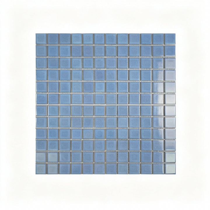 SkyMist Blue Crystalline Glazed Porcelain Mosaic