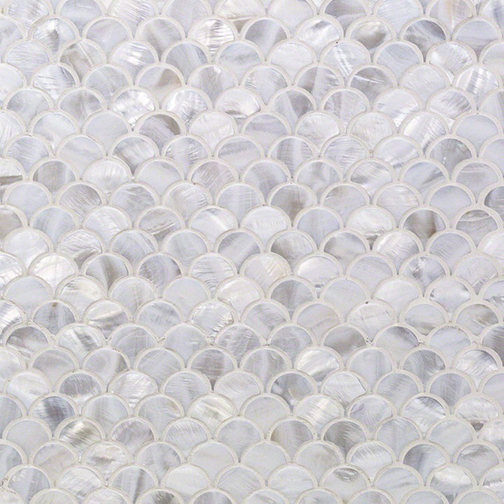 Oyster White Mother of Pearl Shell Polished Mosaic Tile