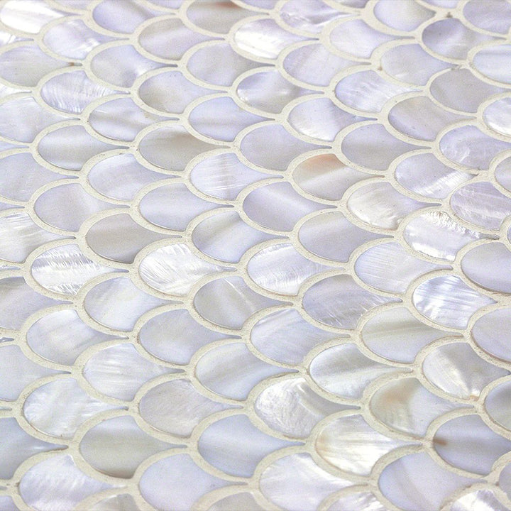 Oyster White Mother of Pearl Shell Polished Mosaic Tile