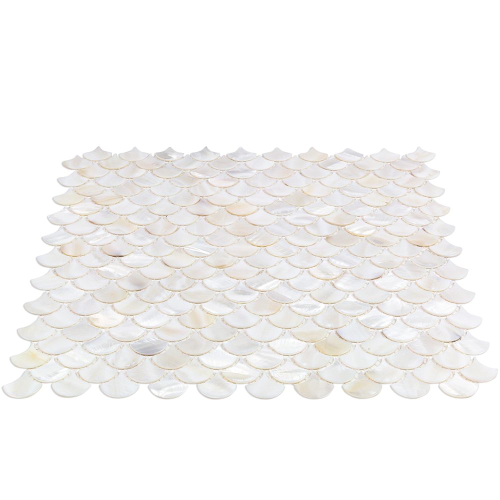Oyster White Mother of Pearl Shell Polished Mosaic Tile