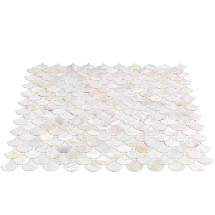 Oyster White Mother of Pearl Shell Polished Mosaic Tile
