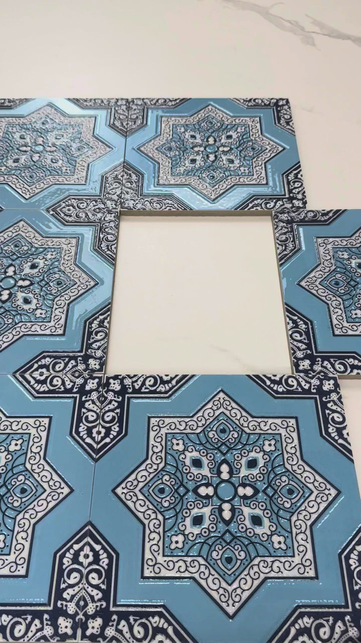 Dar Andalus Moroccan Style Glossy Ceramic Tile  Pattern
