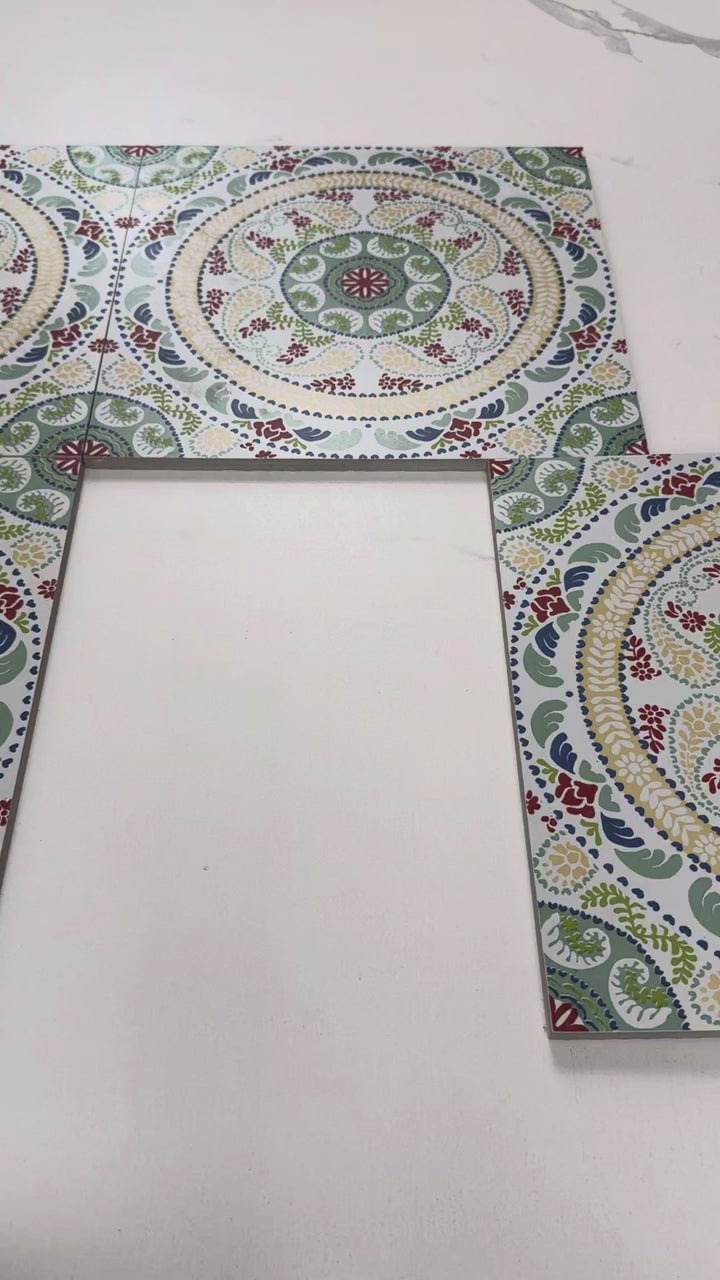 Sahara El-Atiq Series Moroccan Style Matte Ceramic Tile Pattern