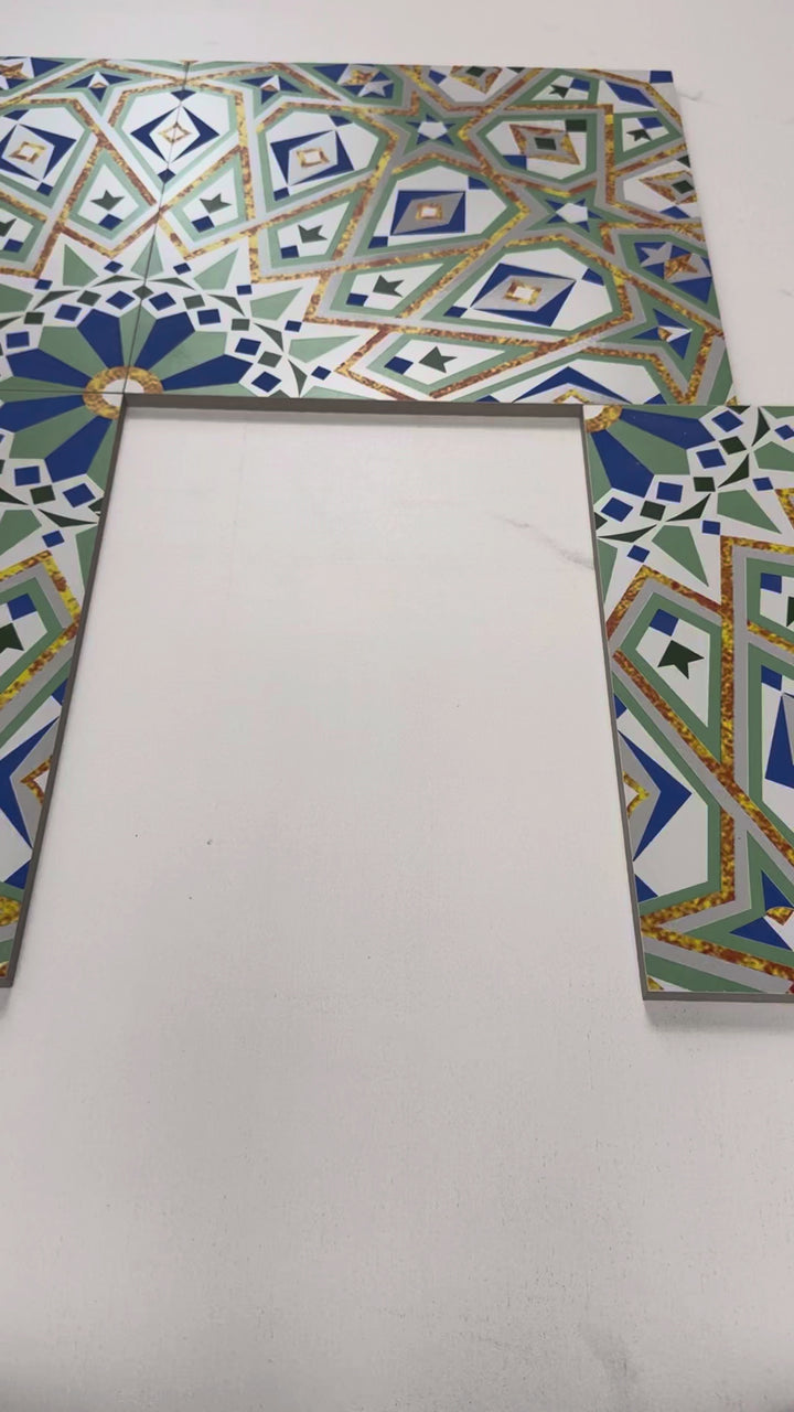 Sahara Noorayn Series Moroccan Style Matte Ceramic Tile Pattern