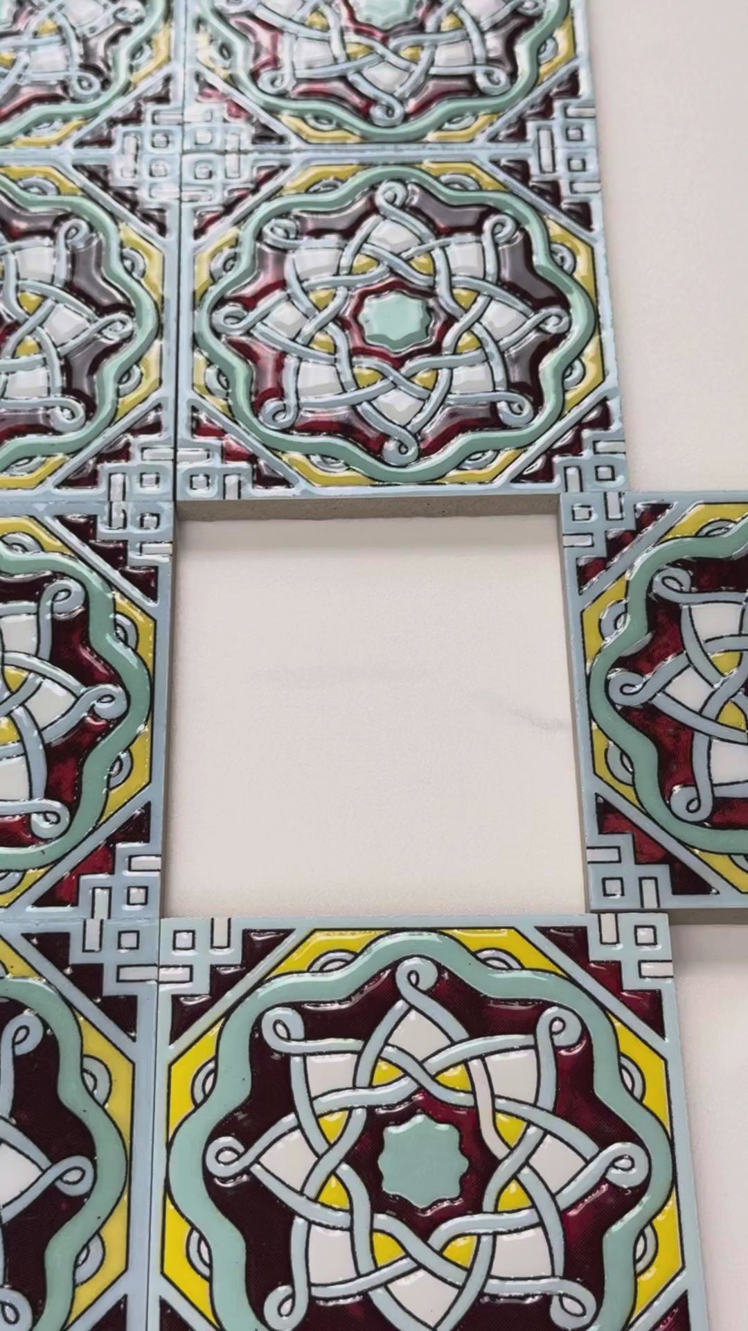 Sahara Pearl  Moroccan Style Glossy Ceramic Tile  Pattern 04