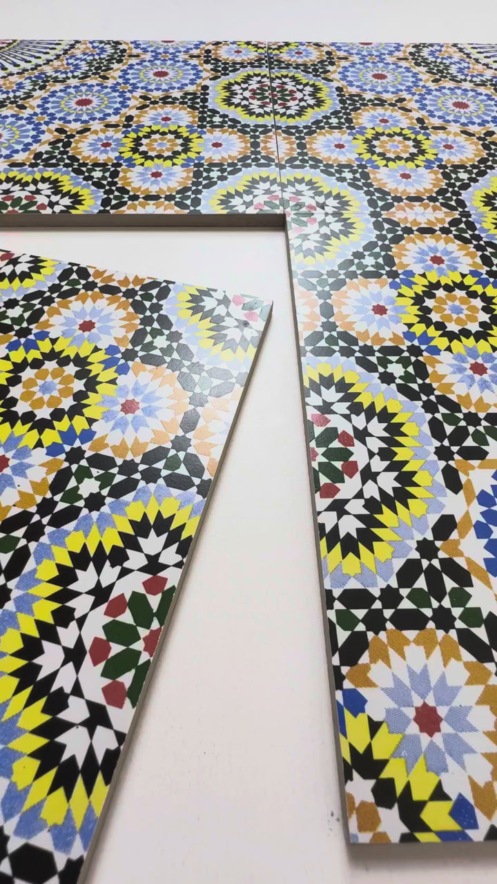 Sahara Rimal Series Moroccan Style Matte Ceramic Tile Pattern