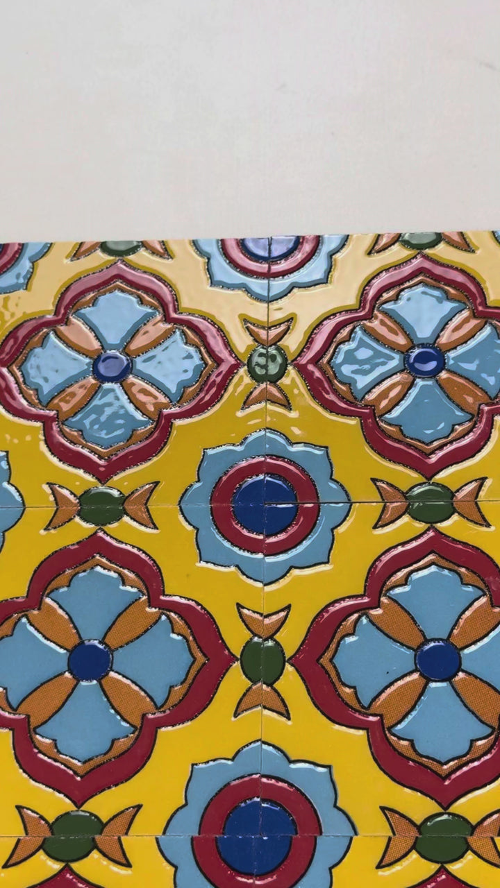Sahara Pearl  Moroccan Style Glossy Ceramic Tile  Pattern 07