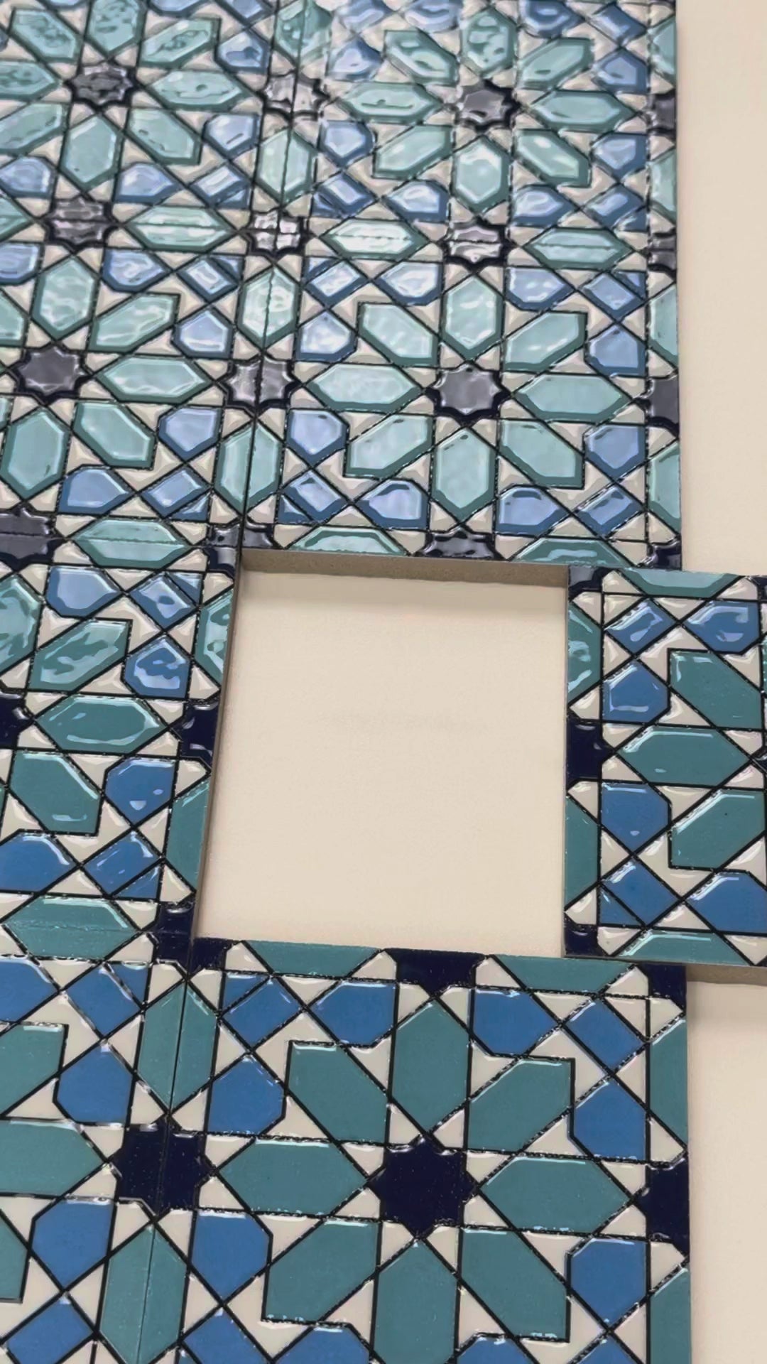 Sahara Pearl  Moroccan Style Glossy Ceramic Tile  Pattern 16