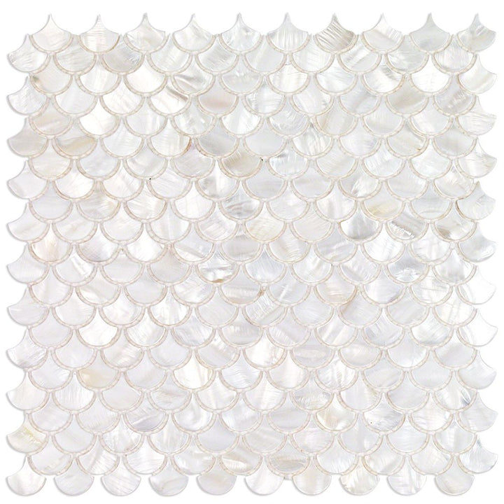 Oyster White Mother of Pearl Shell Polished Mosaic Tile